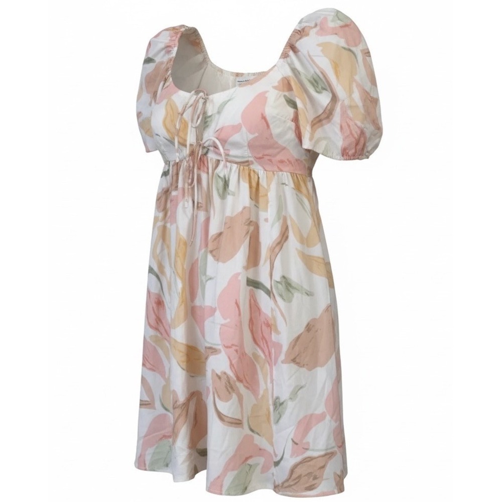 Abercrombie Fitch Mini Dress Cottagecore Womens Medium Pink Coquette Twee Floral